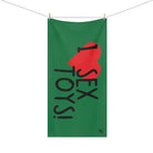 I Love Sex Toys! Green | Mix & Match XL Fun-Flirty Lovers’ Towels