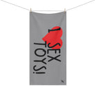 I Love Sex Toys! Grey | Mix & Match XL Fun-Flirty Lovers’ Towels