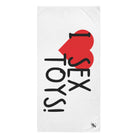 I Love Sex Toys! | Mix & Match Naughty XL Fun-Flirty Lovers’ Towels