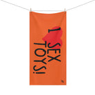 I Love Sex Toys! Orange | Mix & Match XL Fun-Flirty Lovers’ Towels