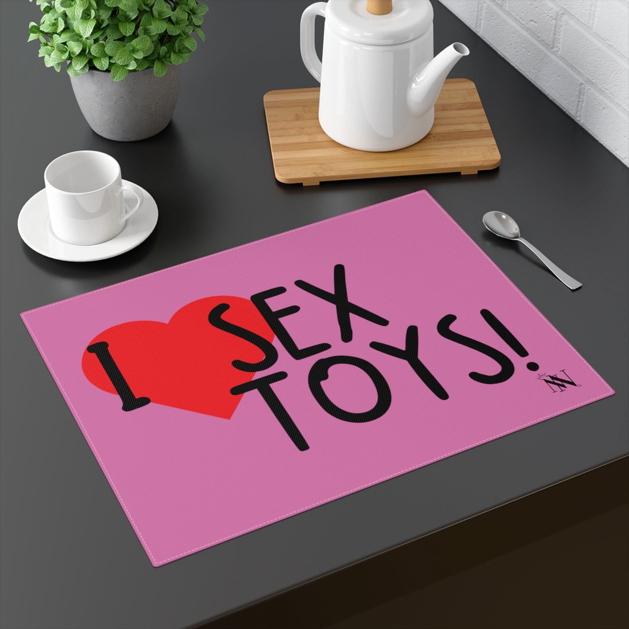 I Love Sex Toys! Pink | Mix & Match Playful Fun-Flirty Lovers’ Toy Mats