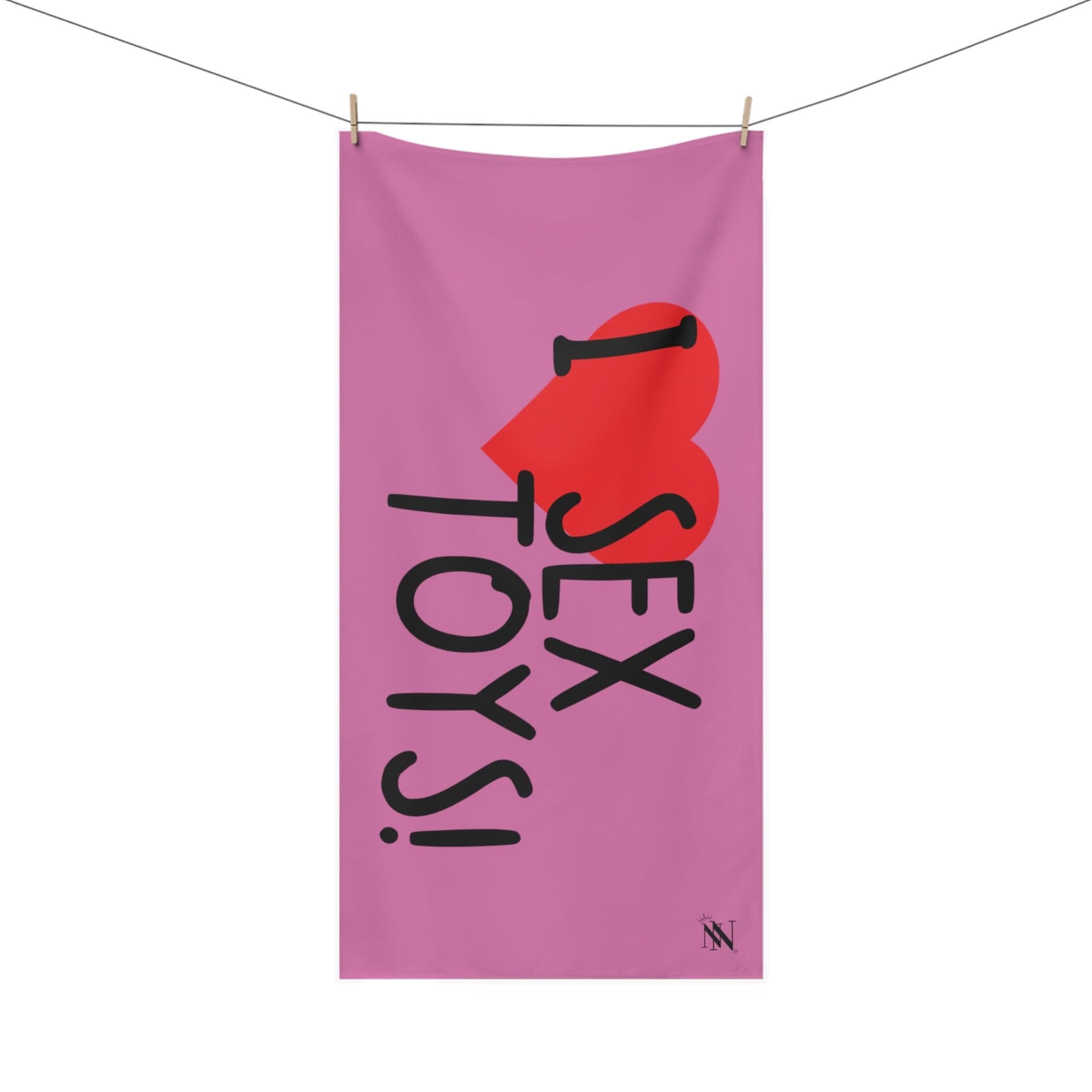 I Love Sex Toys! Pink | Mix & Match XL Fun-Flirty Lovers’ Towels