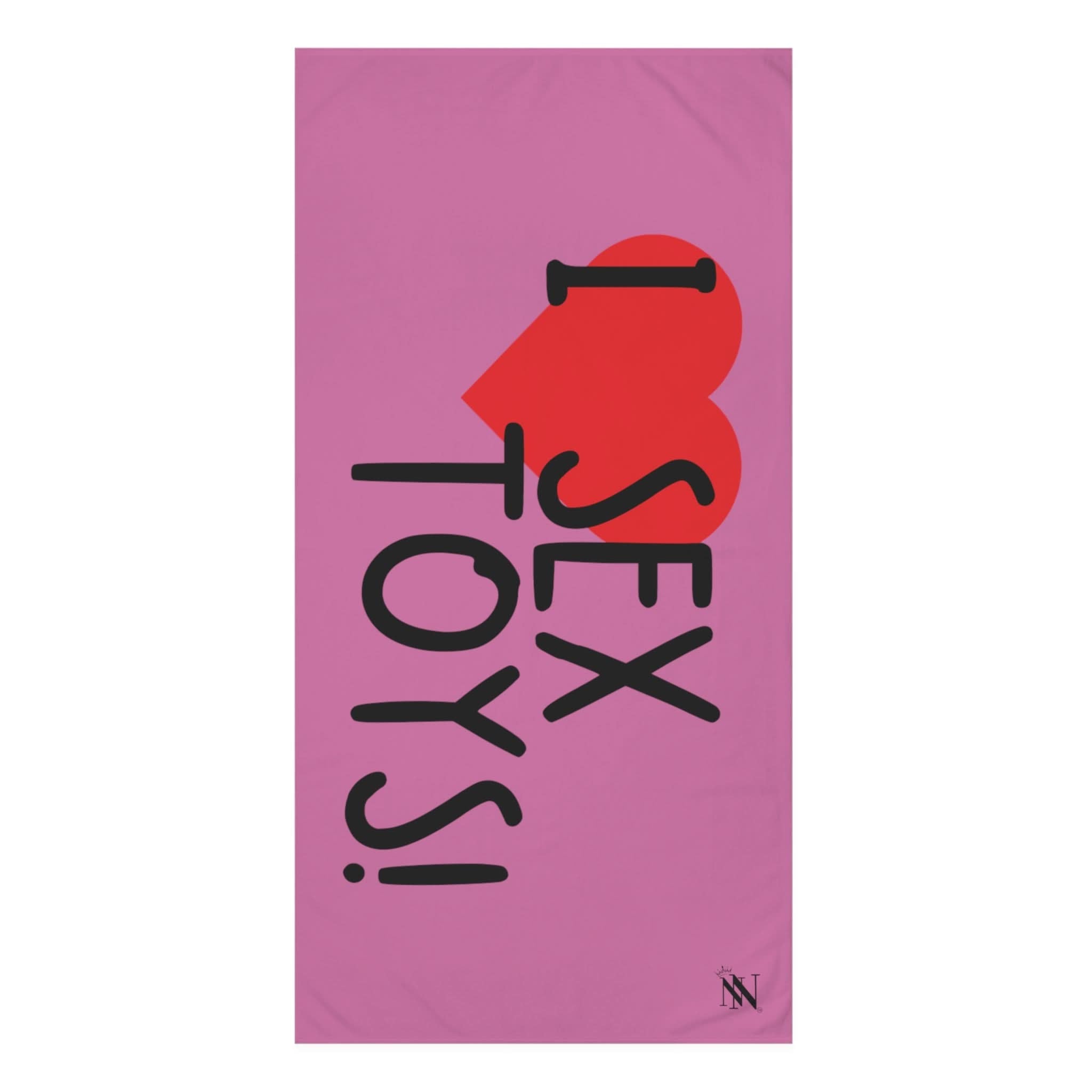 I Love Sex Toys! Pink | Mix & Match XL Fun-Flirty Lovers’ Towels
