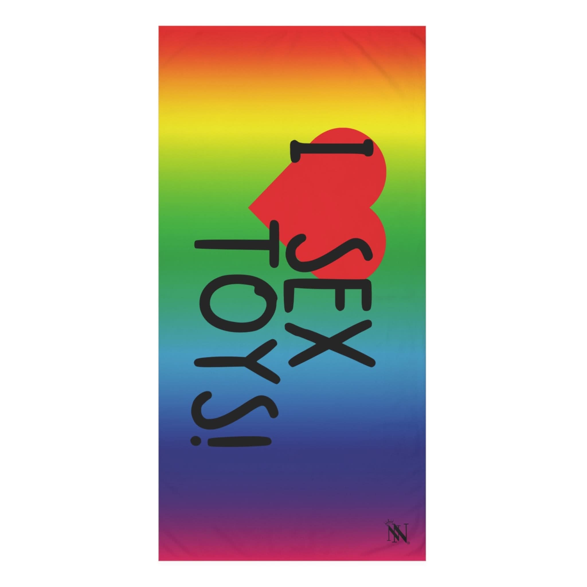 I Love Sex Toys! Rainbow | Mix & Match Naughty XL Fun-Flirty Lovers’ Towels