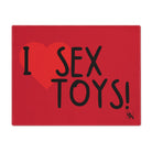 I Love Sex Toys! Red | Mix & Match Playful Fun-Flirty Lovers’ Toy Mats