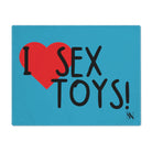 I Love Sex Toys! Teal | Mix & Match Playful Fun-Flirty Lovers’ Toy Mats