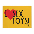 I Love Sex Toys! Yellow | Mix & Match Playful Fun-Flirty Lovers’ Toy Mats