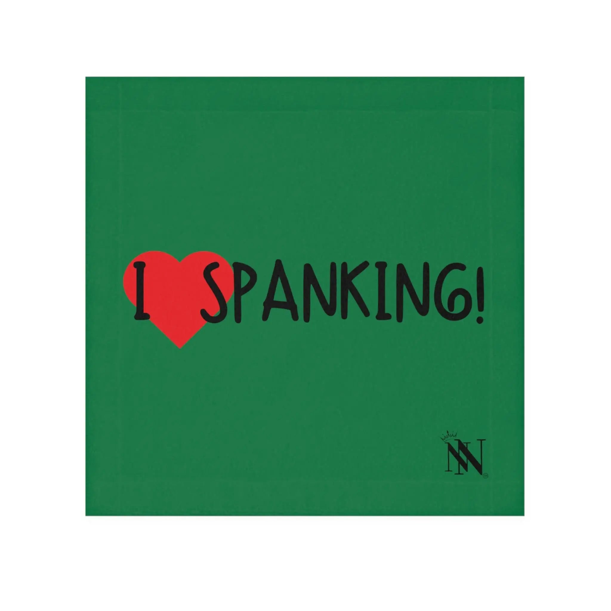 I Love Spanking! Green | Mix & Match Lils’ Fun-Flirty Lovers’ Towels