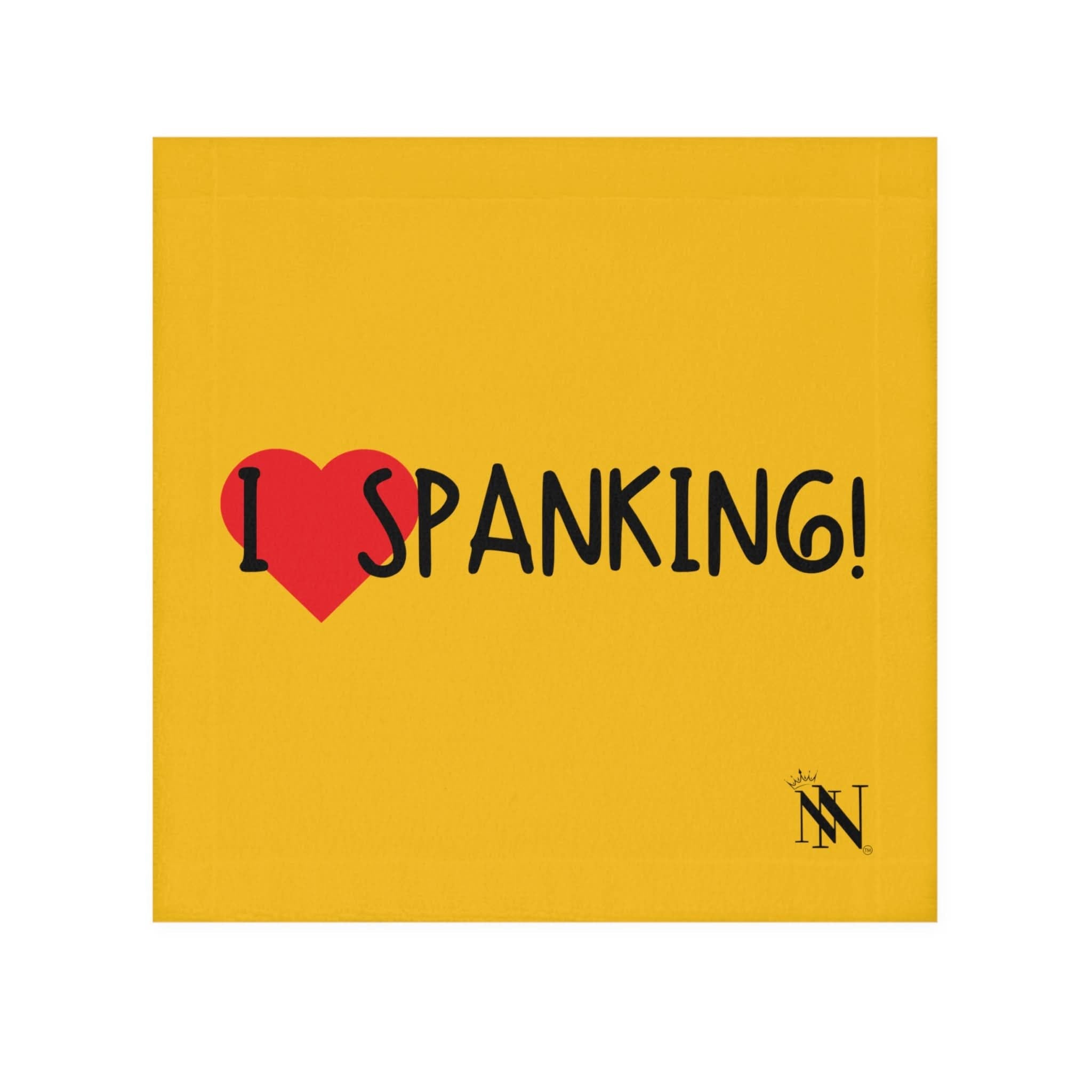 I Love Spanking! Yellow | Mix & Match Lils’ Fun-Flirty Lovers’ Towels