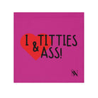 I Love Titties & Ass! Fuscia | Mix & Match Lils’ Fun-Flirty Lovers’ Towels