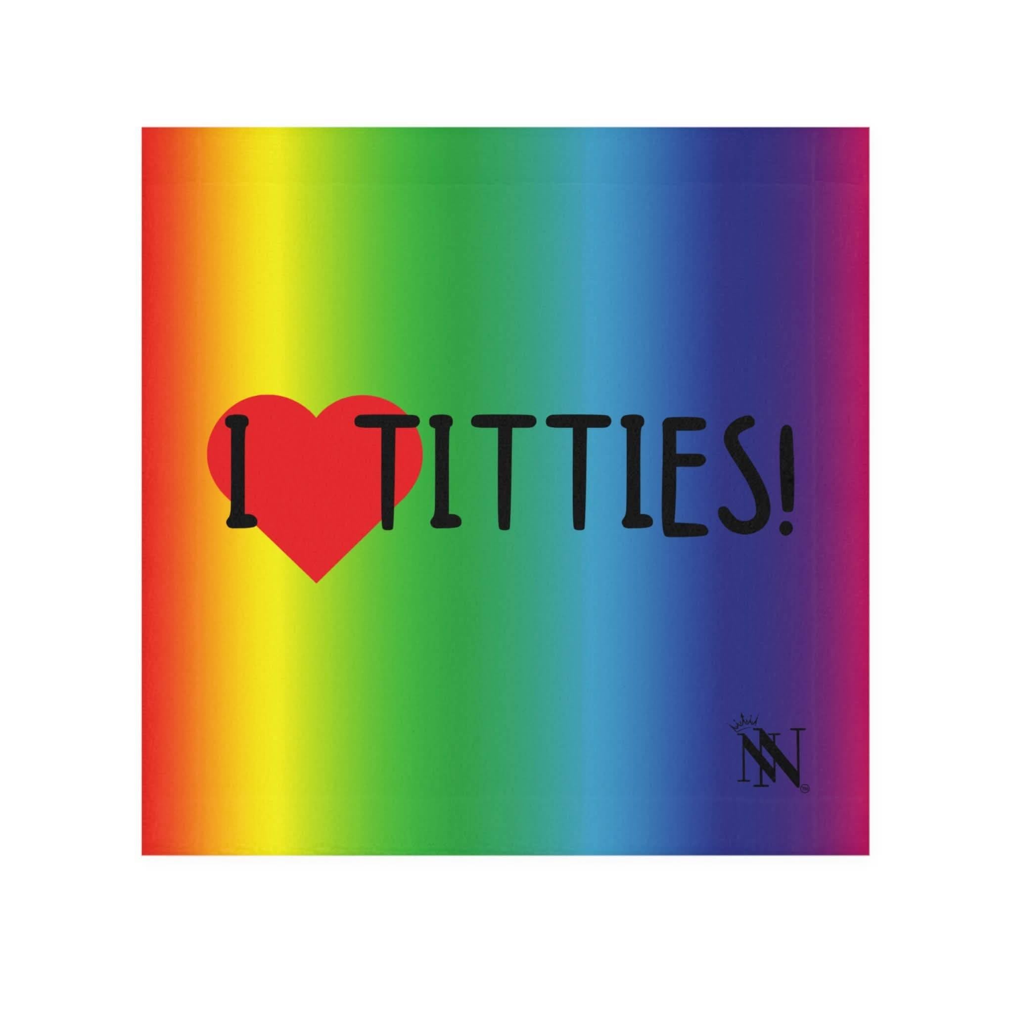 I Love Titties! Rainbow | Mix & Match Lils’ Fun-Flirty Lovers’ Towels