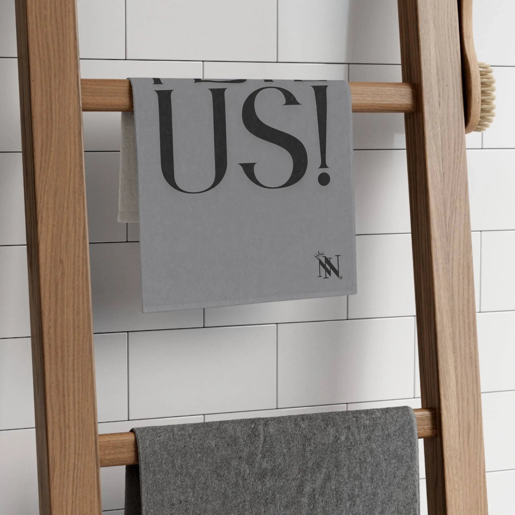 I Love Us! Grey Mix & Match Soft Sex Towels | Naughty Lovers’ Gifts