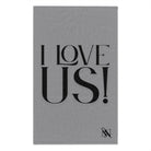 I Love Us! Grey Mix & Match Soft Sex Towels | Naughty Lovers’ Gifts