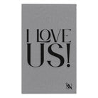 I Love Us! Grey Mix & Match Soft Sex Towels | Naughty Lovers’ Gifts