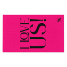 I Love Us! Pink Mix & Match Soft Sex Towels | Naughty Lovers’ Gifts