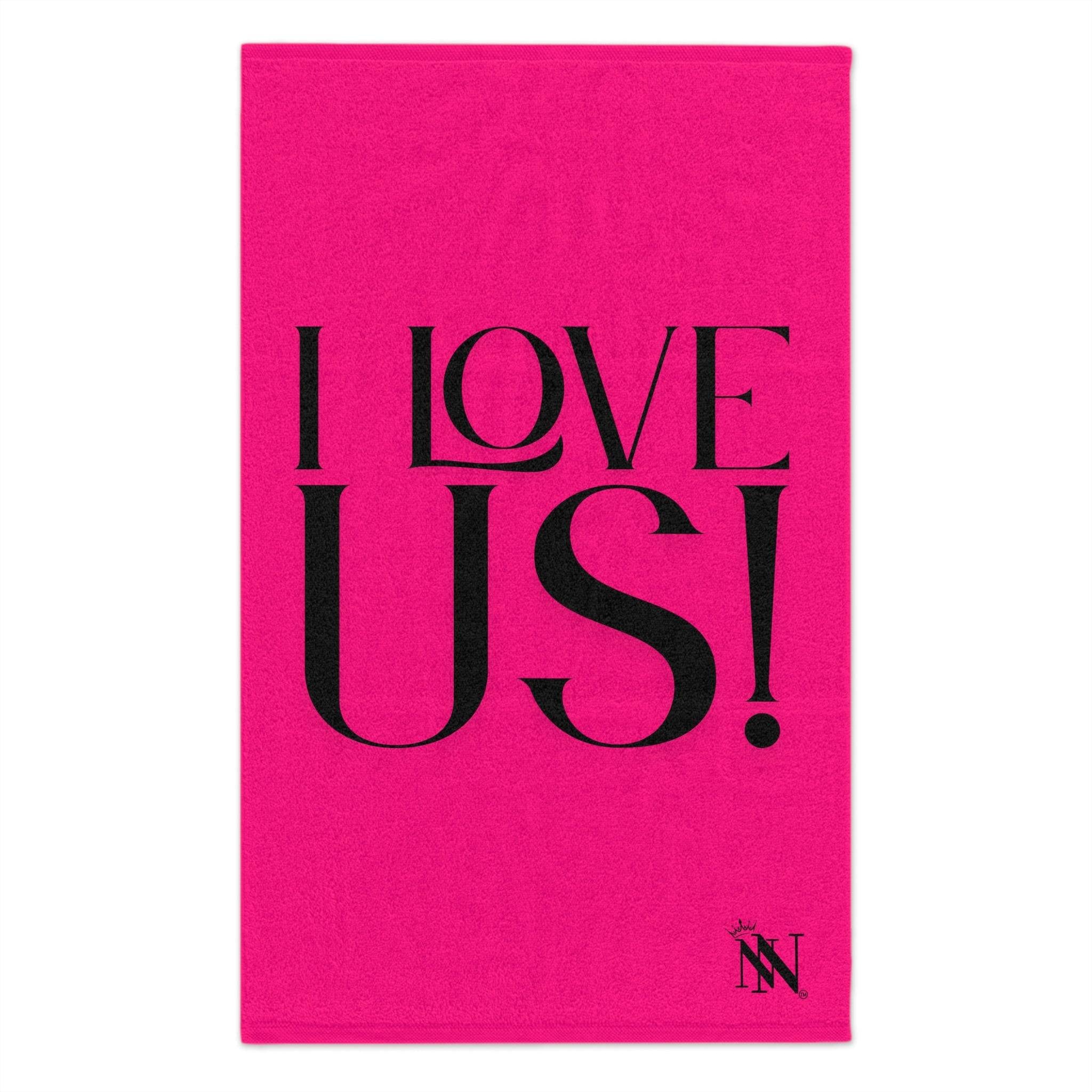I Love Us! Pink Mix & Match Soft Sex Towels | Naughty Lovers’ Gifts