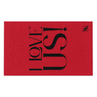 I Love Us! Red Mix & Match Soft Sex Towels | Naughty Lovers’ Gifts