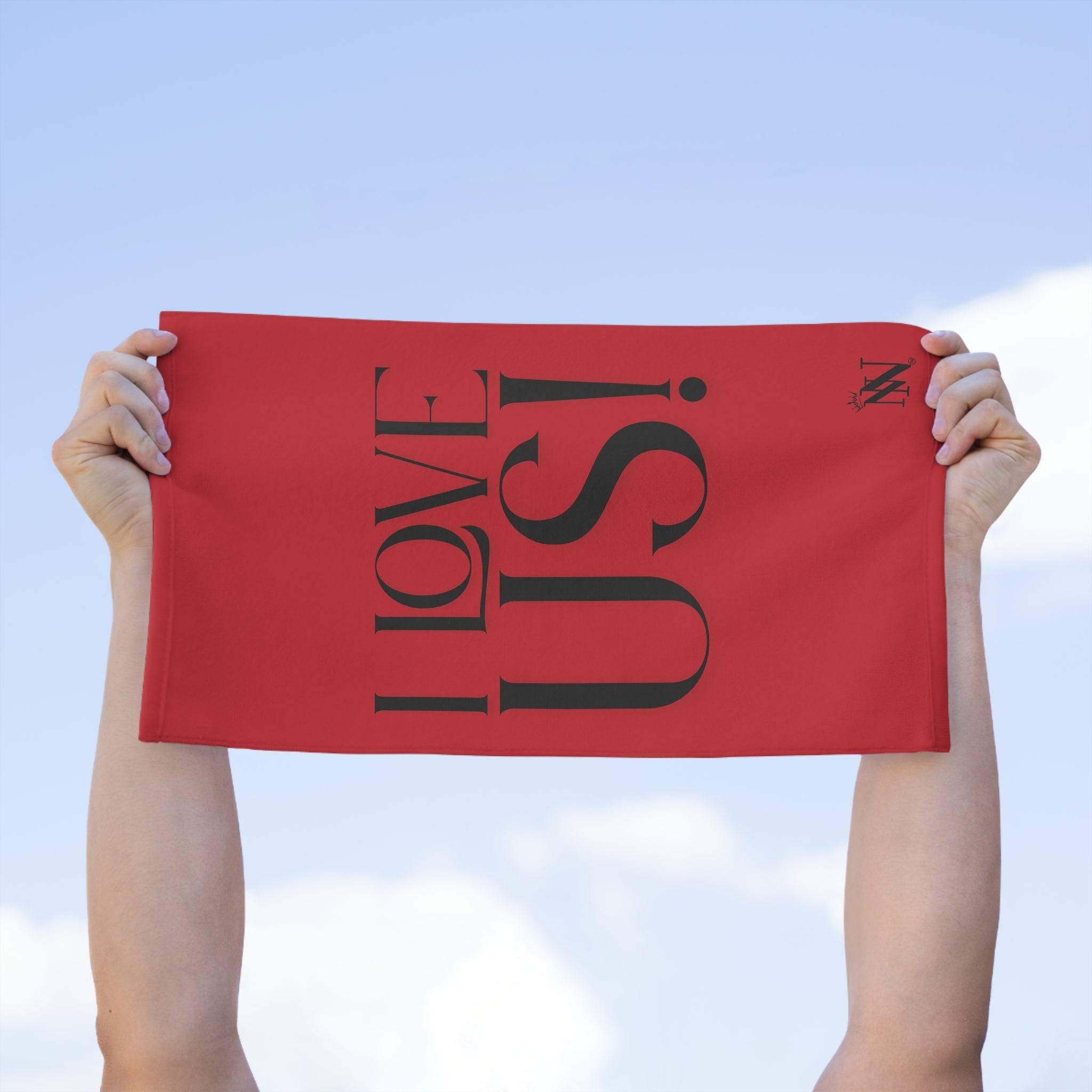 I Love Us! Red Mix & Match Soft Sex Towels | Naughty Lovers’ Gifts