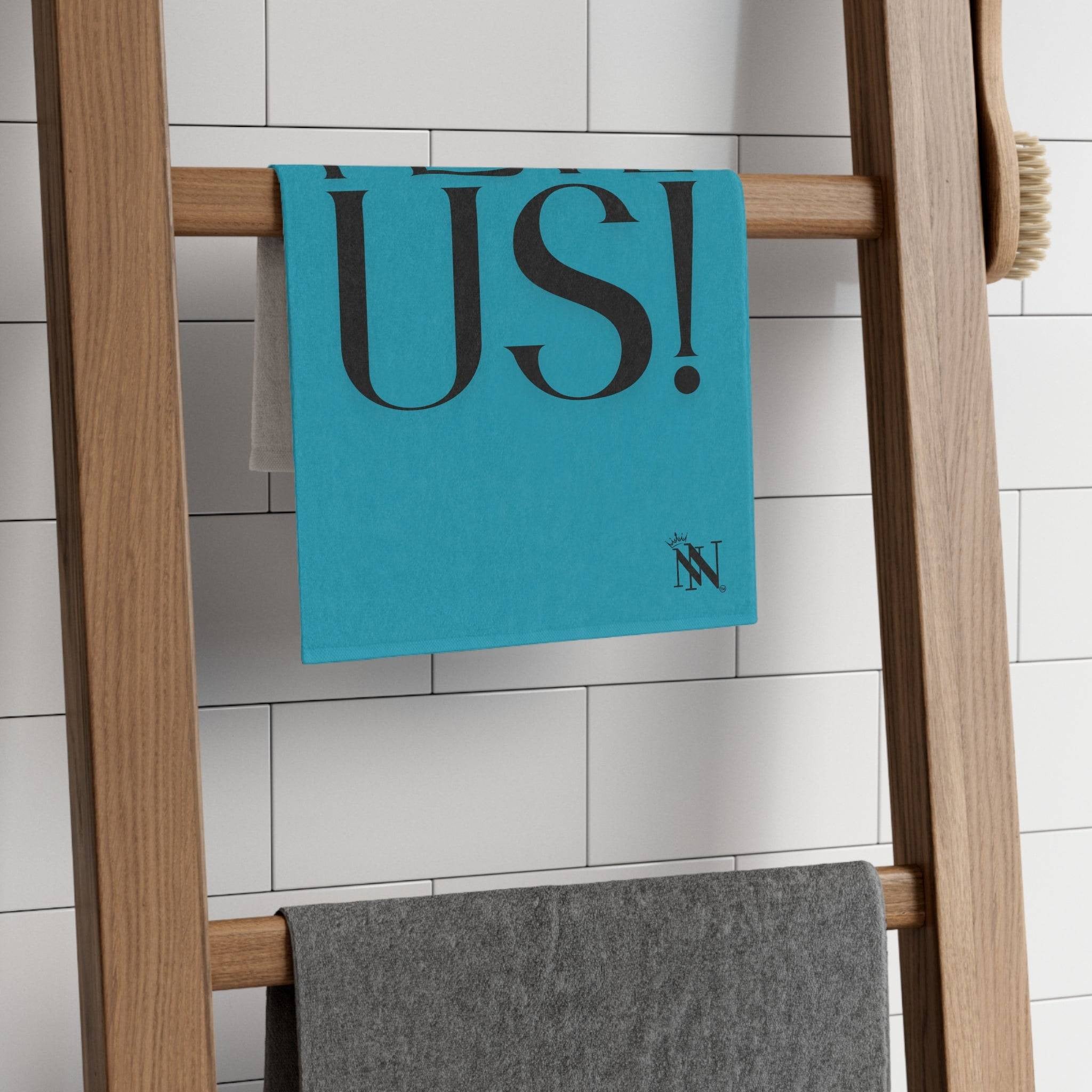 I Love Us! Teal Mix & Match Soft Sex Towels | Naughty Lovers’ Gifts