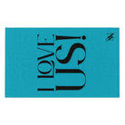 I Love Us! Teal Mix & Match Soft Sex Towels | Naughty Lovers’ Gifts