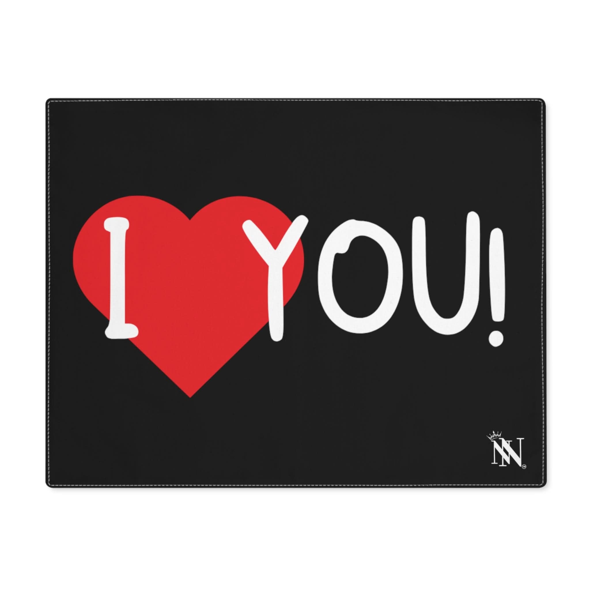I Love You! Black | Mix & Match Playful Fun-Flirty Lovers’ Toy Mats