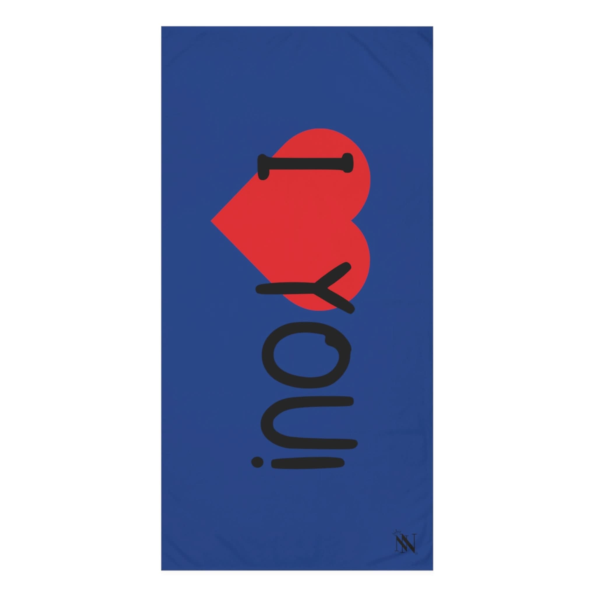 I Love You! Blue | Mix & Match XL Fun-Flirty Lovers’ Towels