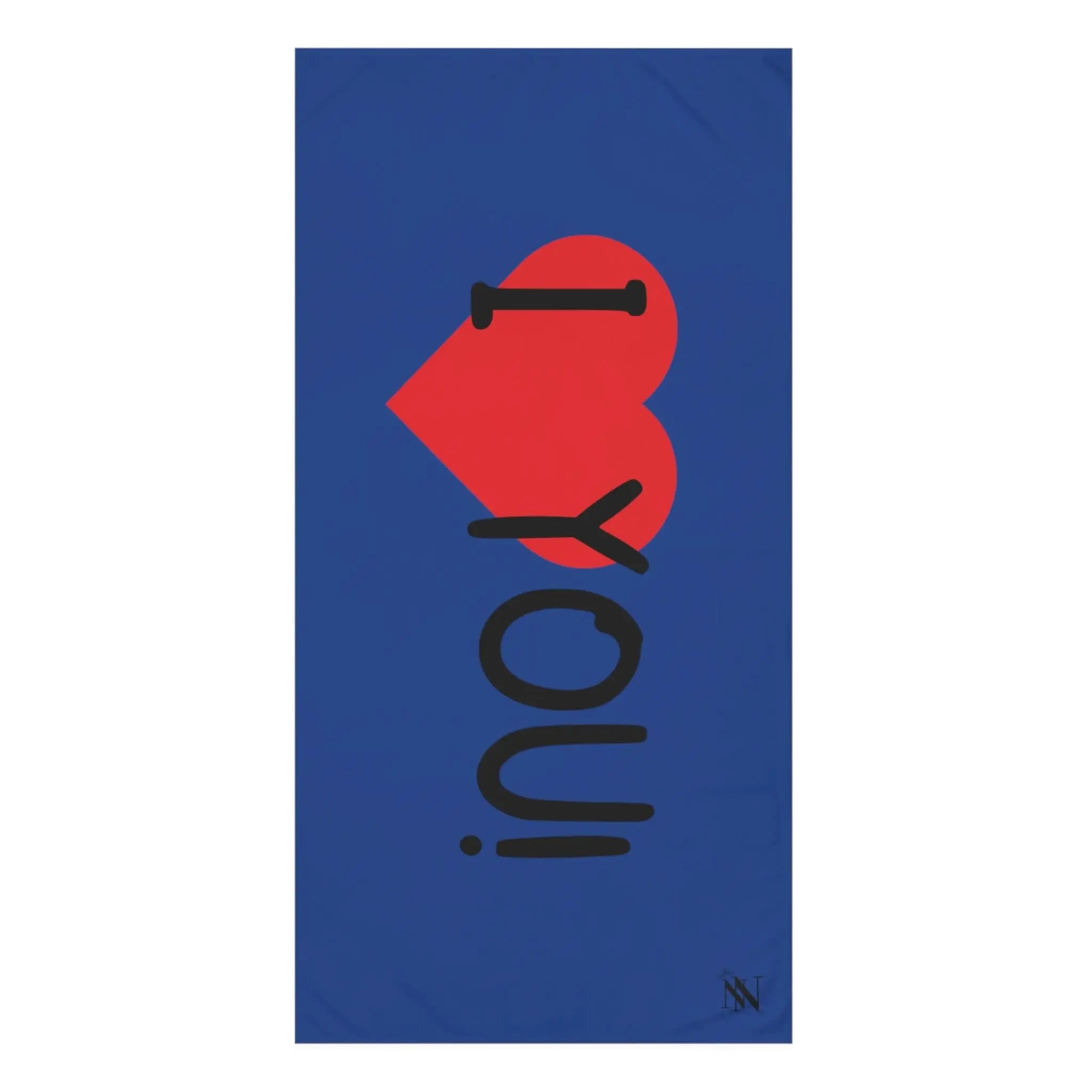 I Love You! Blue | Mix & Match XL Fun-Flirty Lovers’ Towels