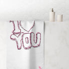 I Love You Bubble | Mix & Match XL Fun-Flirty Lovers’ Towels