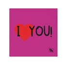 I Love You! Fuscia | Mix & Match Lils’ Fun-Flirty Lovers’ Towels