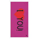 I Love You! Fuscia | Mix & Match XL Fun-Flirty Lovers’ Towels