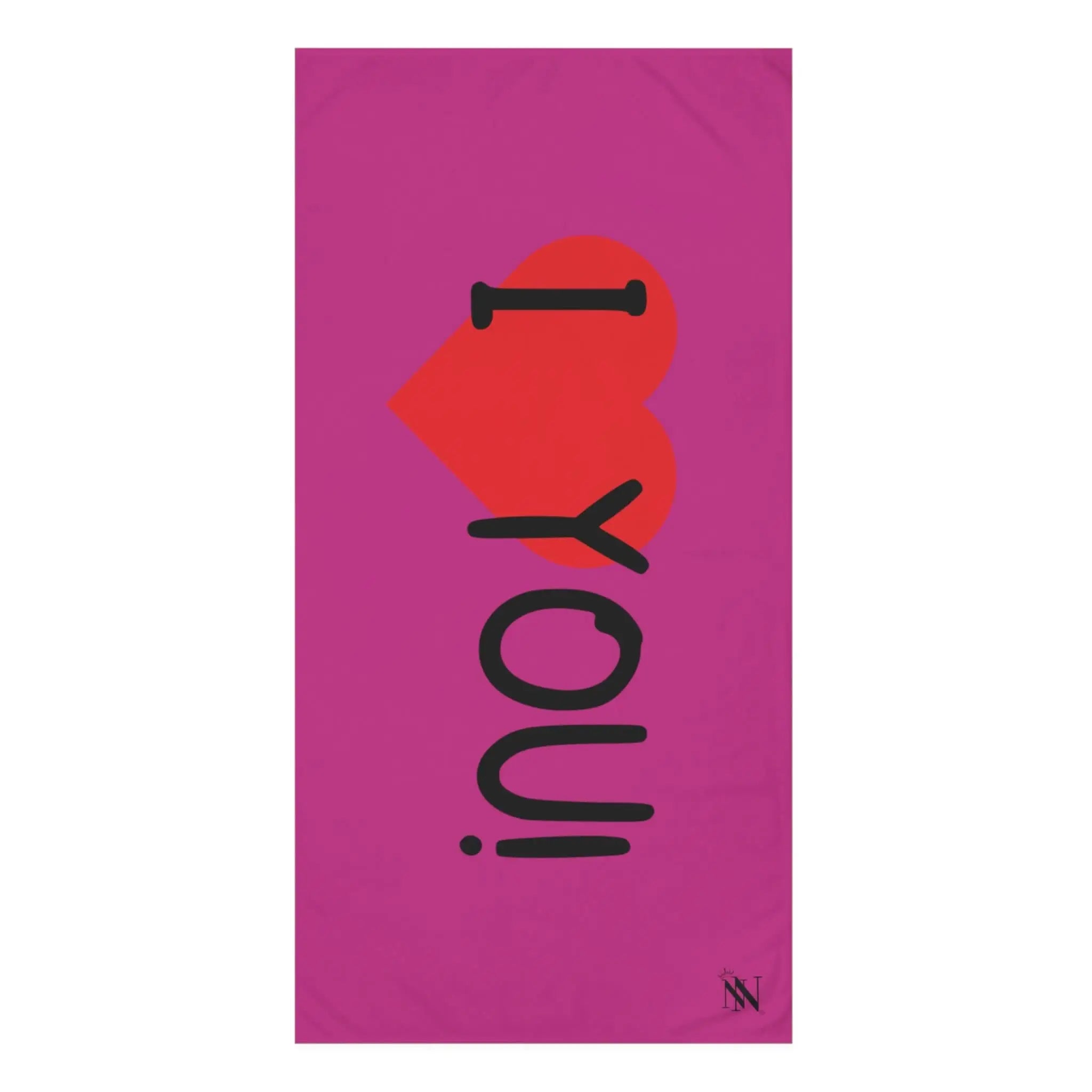 I Love You! Fuscia | Mix & Match XL Fun-Flirty Lovers’ Towels