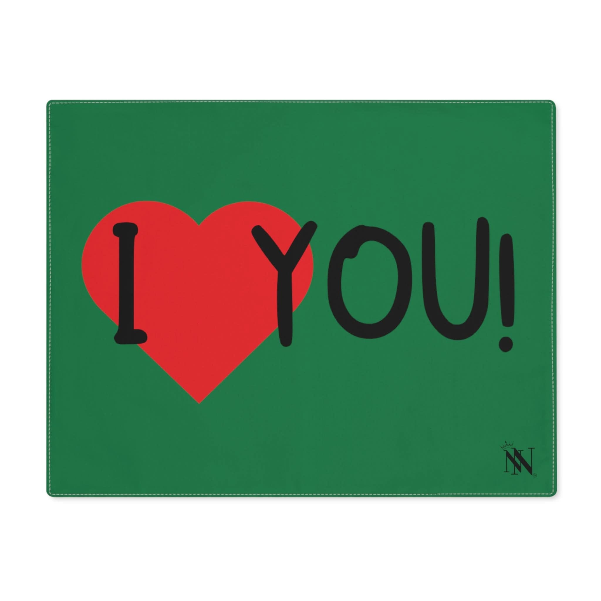 I Love You! Green | Mix & Match Playful Fun-Flirty Lovers’ Toy Mats