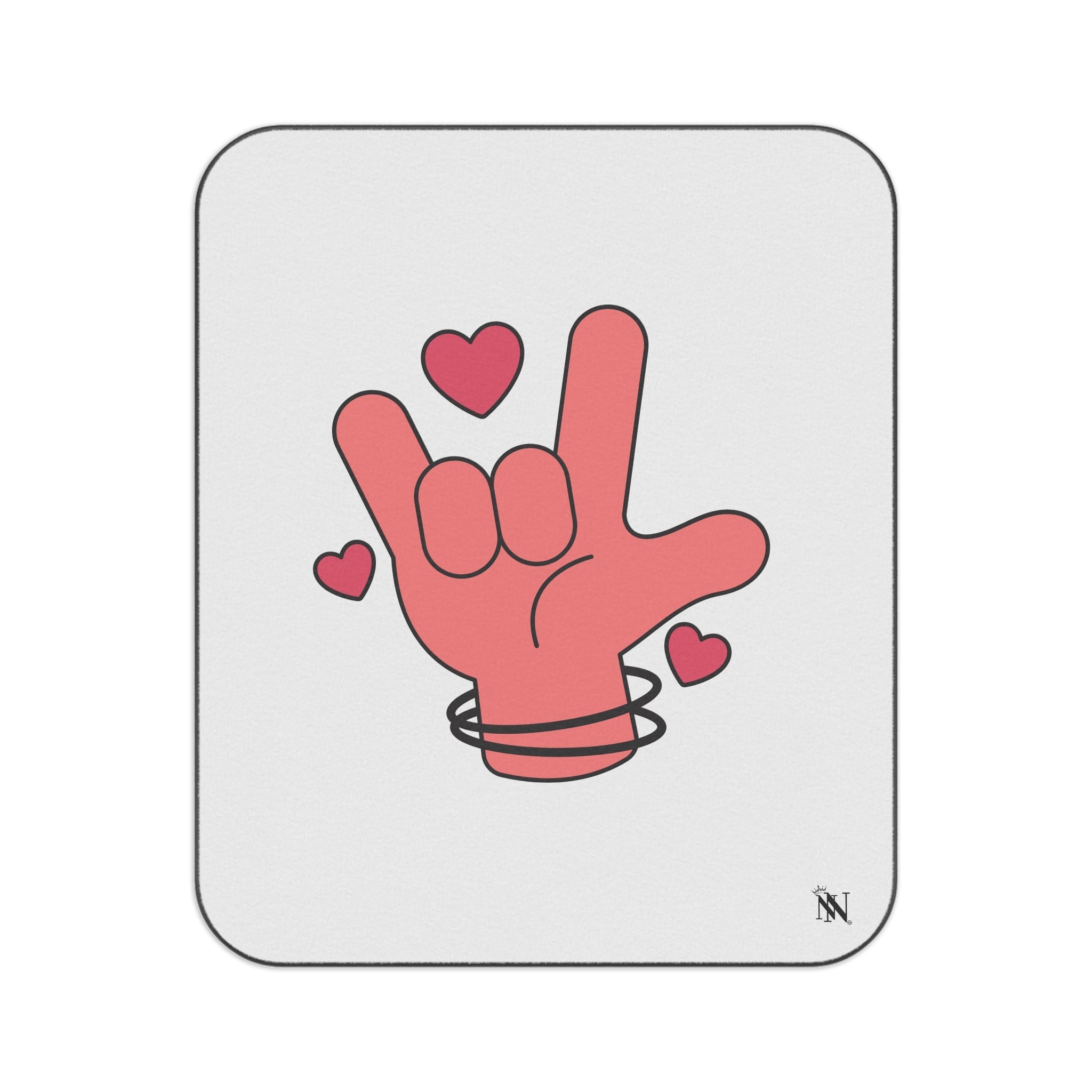 I Love You Hand Sign | Mix Match Fun-Flirty Lovers’ Water-Resistant Blankets