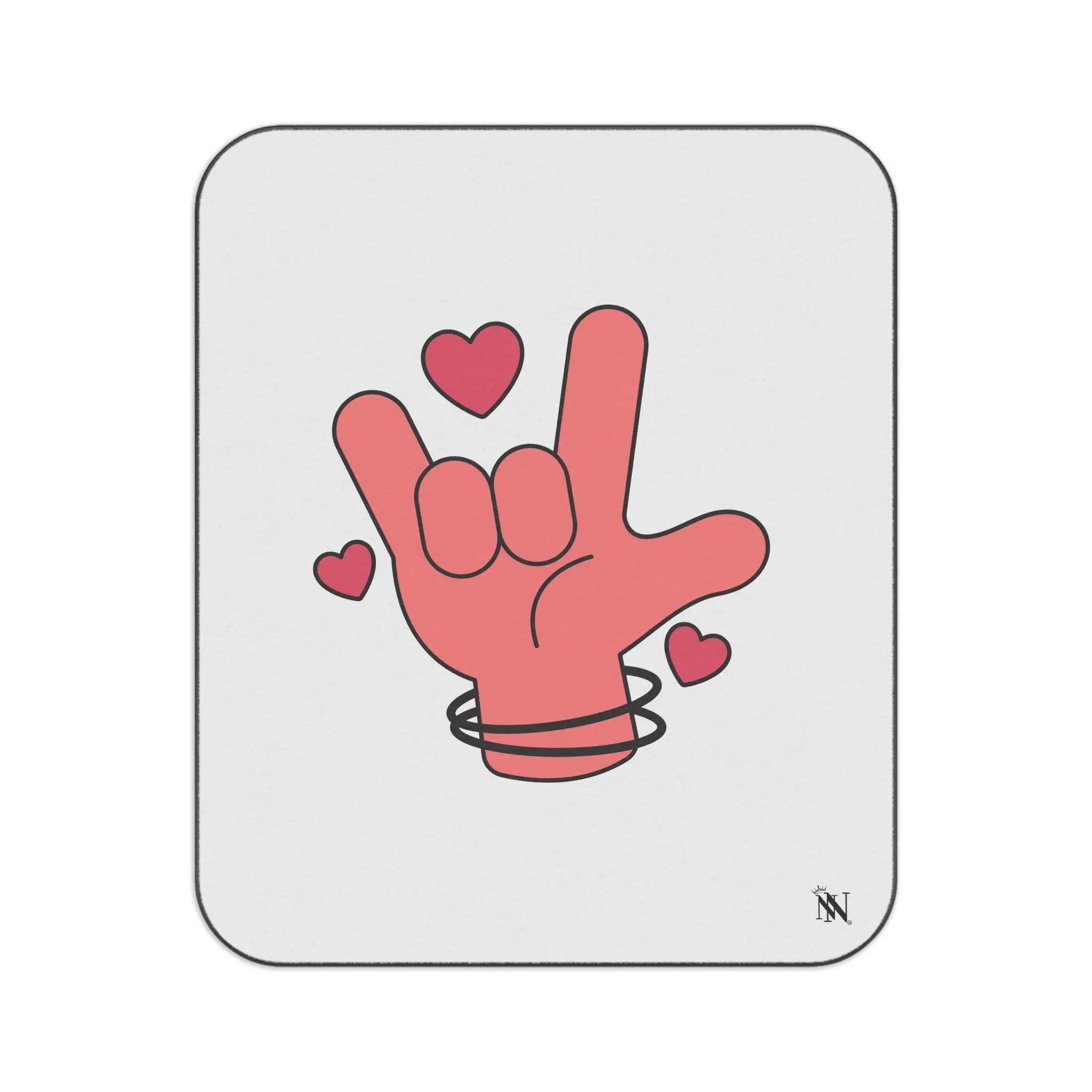 I Love You Hand Sign | Mix Match Fun-Flirty Lovers’ Water-Resistant Blankets