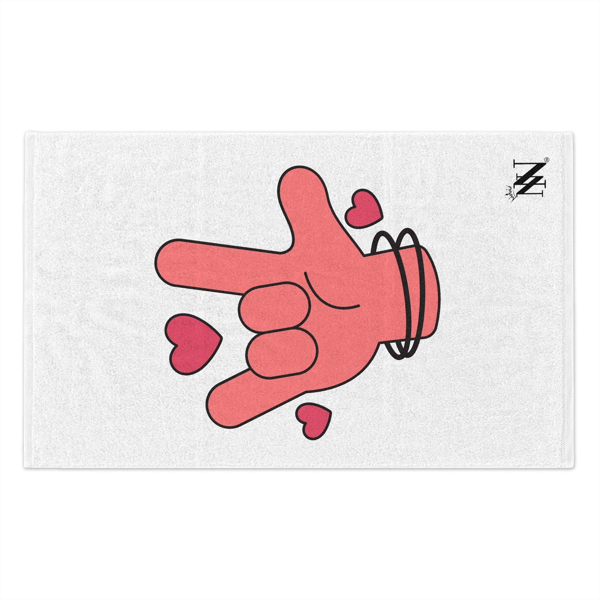 I Love You Hand Sign | Mix & Match Soft Fun-Flirty Lovers’ Towels