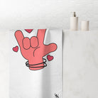 I Love You Hand Sign | Mix & Match XL Fun-Flirty Lovers’ Towels