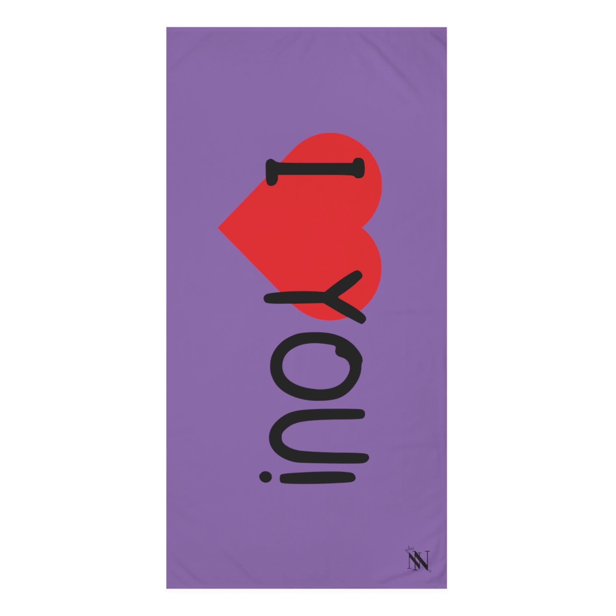 I Love You! Lavendar | Mix & Match XL Fun-Flirty Lovers’ Towels