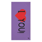 I Love You! Lavendar | Mix & Match XL Fun-Flirty Lovers’ Towels