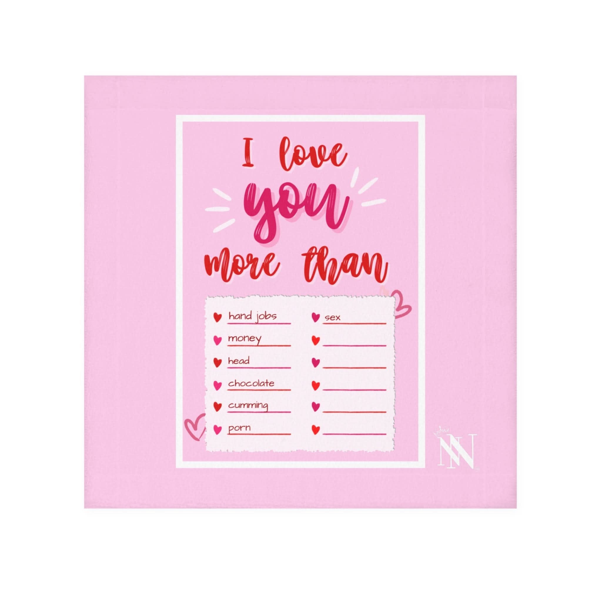 I Love You More Than | Mix & Match Lils’ Fun-Flirty Lovers’ Towels