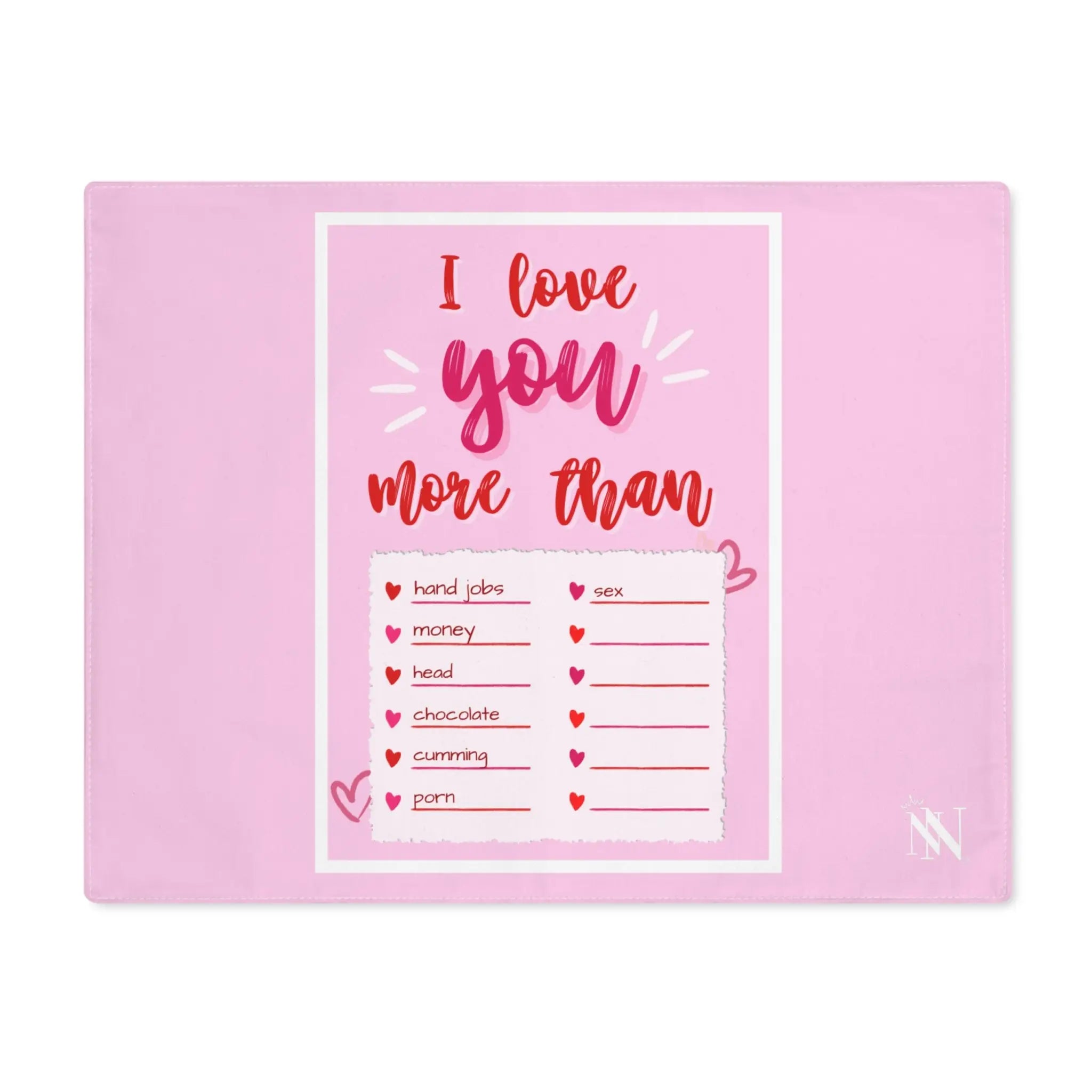 I Love You More Than | Mix & Match Playful Fun-Flirty Lovers’ Toy Mats