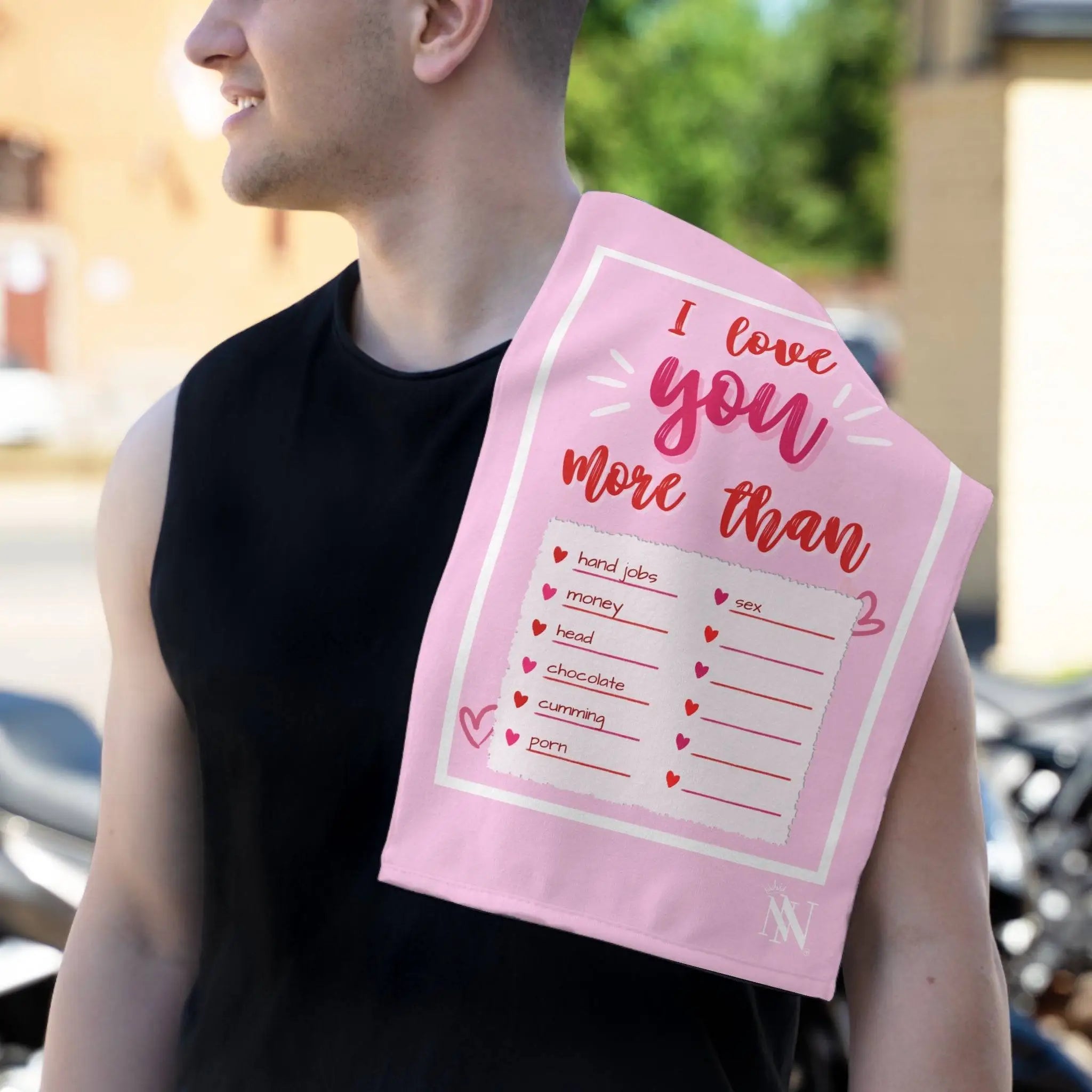 I Love You More Than Mix & Match Soft Sex Towels | Flirty Lovers’ Gifts