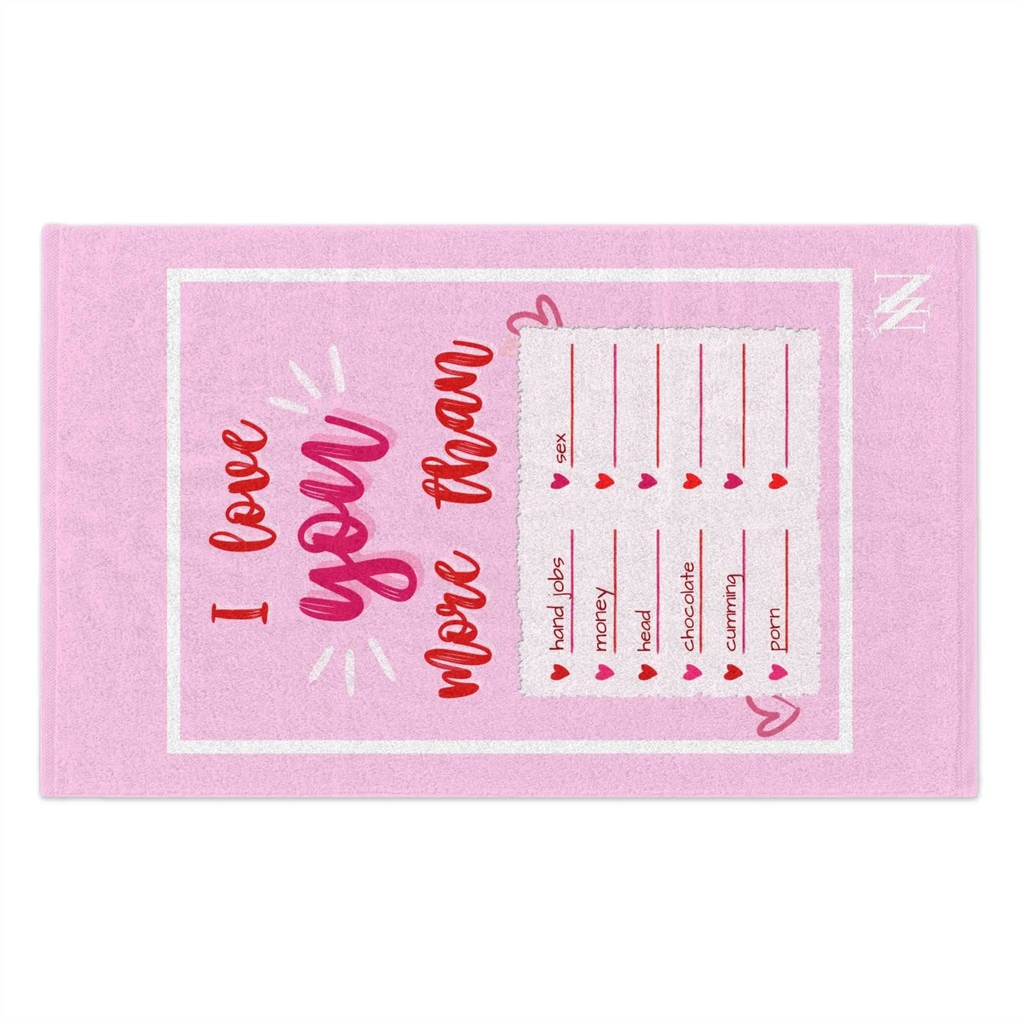I Love You More Than Mix & Match Soft Sex Towels | Flirty Lovers’ Gifts
