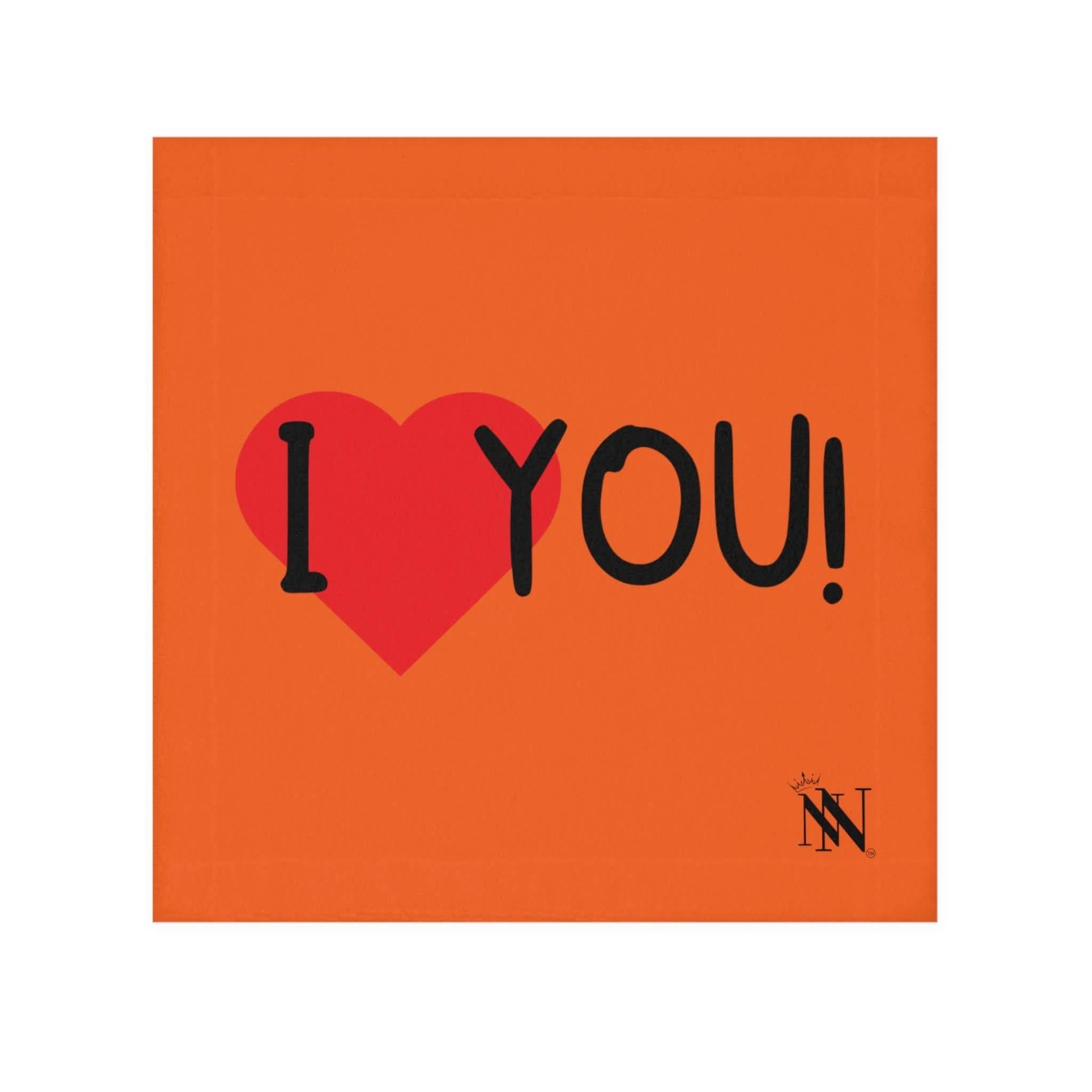 I Love You! Orange | Mix & Match Lils’ Fun-Flirty Lovers’ Towels