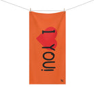 I Love You! Orange | Mix & Match XL Fun-Flirty Lovers’ Towels