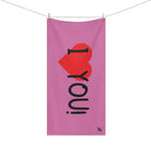 I Love You! Pink | Mix & Match XL Fun-Flirty Lovers’ Towels