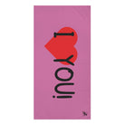I Love You! Pink | Mix & Match XL Fun-Flirty Lovers’ Towels