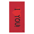 I Love You! Red | Mix & Match XL Fun-Flirty Lovers’ Towels