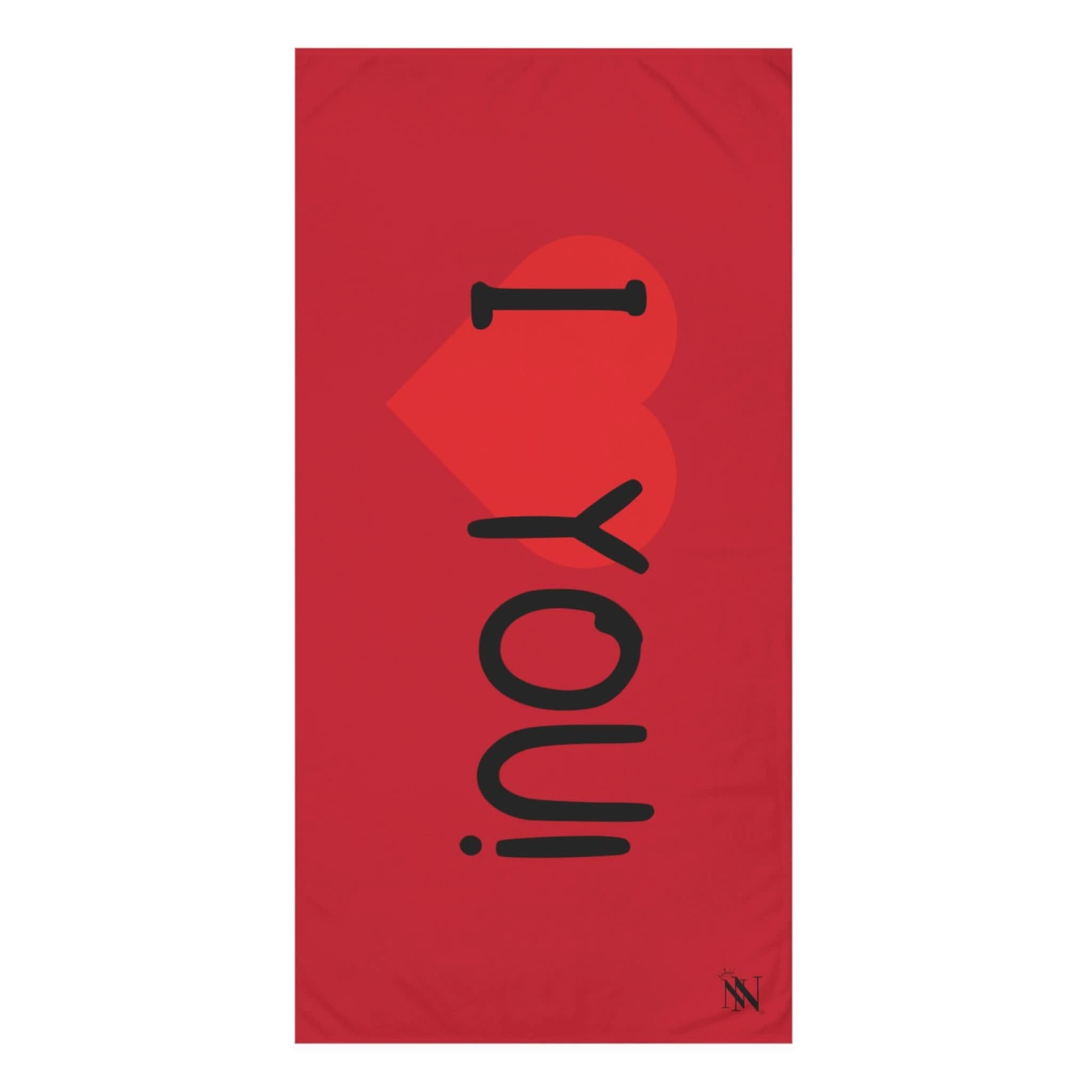 I Love You! Red | Mix & Match XL Fun-Flirty Lovers’ Towels