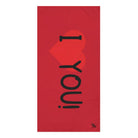 I Love You! Red | Mix & Match XL Fun-Flirty Lovers’ Towels