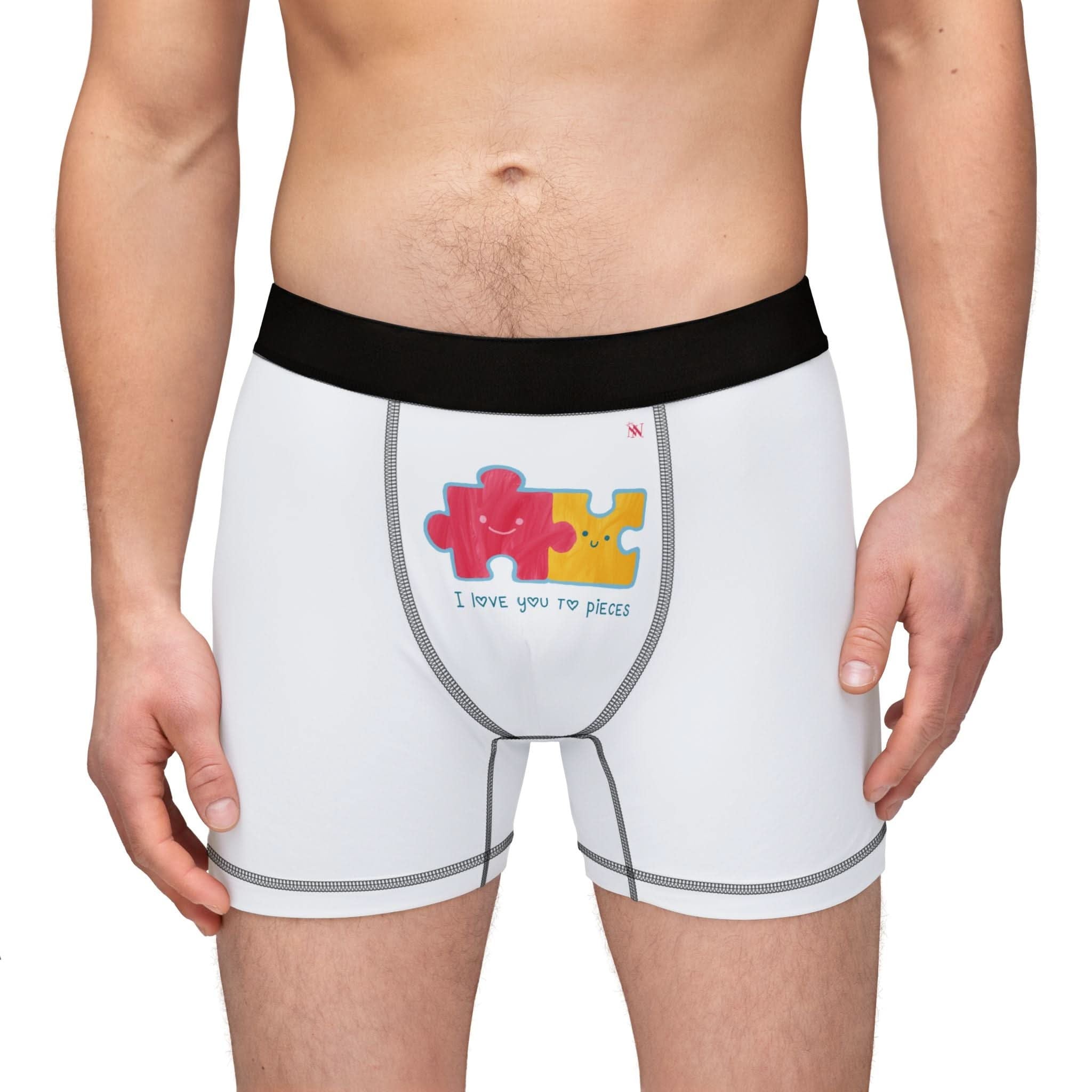 I Love You To Pieces | Mix & Match Fun-Flirty Lovers’ Boxer Briefs